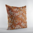 thumbnail image 3 of Plutus Persimmon Garden Cherry Blossoms Printed On A Linen Looking Polyester. Luxury Throw Pillow - Double sided 12" x 20", 3 of 5
