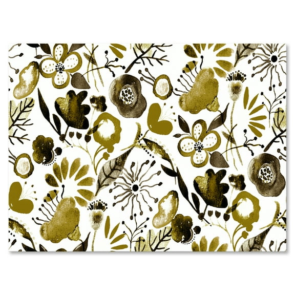 Designart ' Vital Abundance Of Wildflowers II ' Modern Canvas Wall Art Print