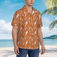 thumbnail image 5 of Daiia Halloween Mummy Hawaiian Shirt for Men Gentle Cotton Regular Short Sleeve Casual-X-Large, 5 of 9