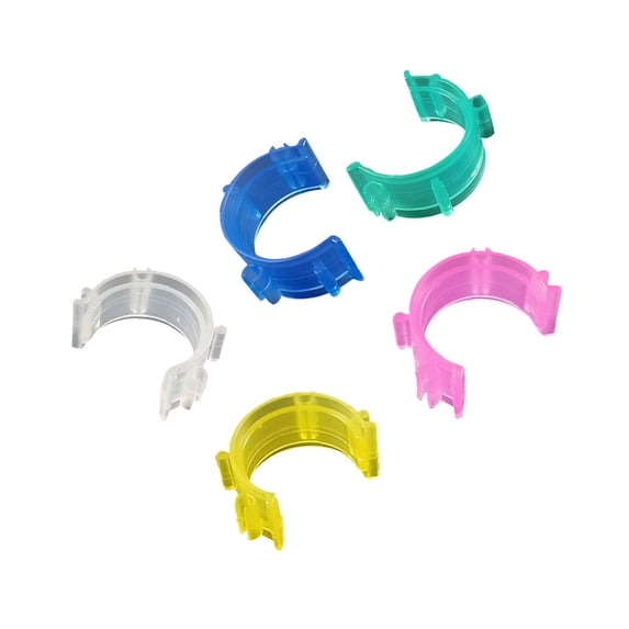 Tssuoun 40Pcs Silicone Elastic Sewing Bobbin Clips Reusable Thread Spool Clamps Holder Quilting Sewing Accessories Random Color