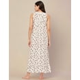 thumbnail image 4 of Moomaya Sleepwear, Sleeveless Long Nightdress, Printed Square Neck Nightgown Maxi, 4 of 9