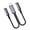 2 Type C female-straight head, variant on 66W Type C Splitter Charging Cable Double Type C USB Port Data Sync Wire Line for Phone Mobile Power 20cm Long