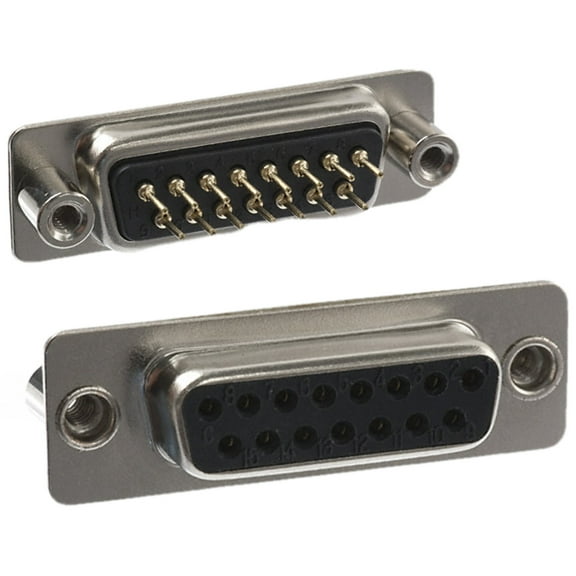 171-015-213R021 Connector D-SUB RCPT 15P PNL MNT SLDR :RoHS