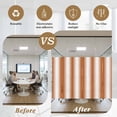 thumbnail image 5 of Orange White Ombre Window Privacy Film, Farmhouse Country Minimalist Art Static Cling UV Sun Blocking Heat Control Window Tint Day and Night, Non-Adhesive One Way Windows Privacy Cover 17.7''x78.7'', 5 of 7