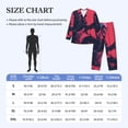 thumbnail image 4 of Balery Rock Skull Guitarist Pijama para Hombre de Dos Piezas con Manga Larga, Conjunto de Dormir y Descanso Suave con Bolsillos-Small, 4 of 7