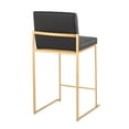 thumbnail image 6 of LumiSource Fuji High Back 26" Fixed-Height Counter Stool - Set of 3, 6 of 6
