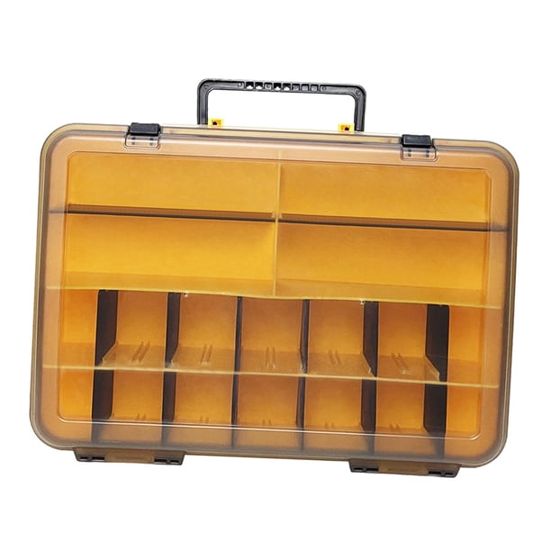 Caja de Aparejos de Pesca, Compartimentos Desmontables, Caja de Señuelos de Pesca con Asa