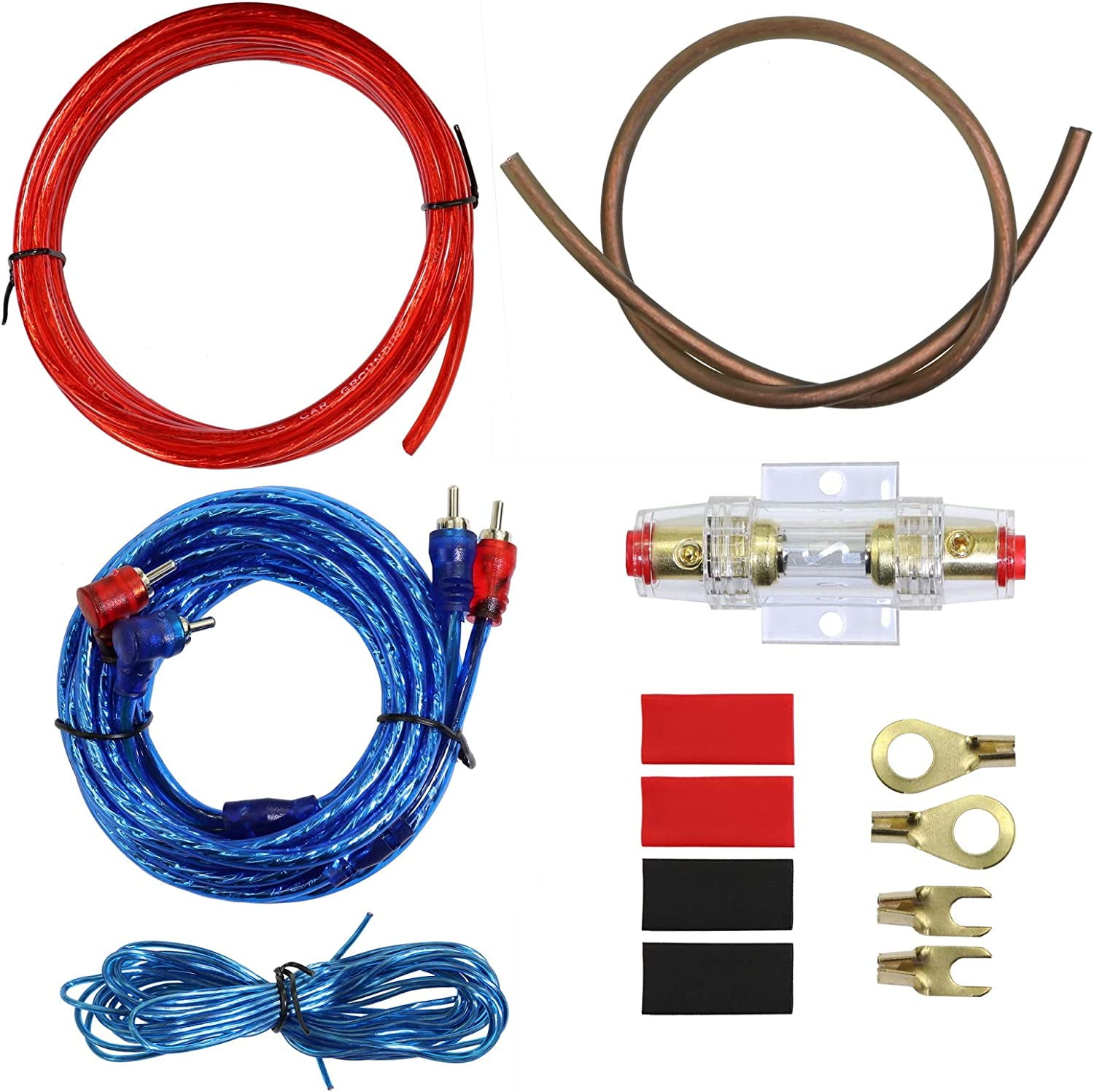 10 Gauge Car Amp Wiring Kit – A Car Amplifier Install subwoofer Wire ...