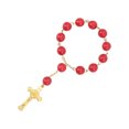 thumbnail image 1 of Rosary Beads Bracelet, Polishing Exquisite Virgin Mary Rosary Prayer Beads For Rear View Mirror Pendant Car Decor Interior, 1 of 8