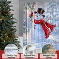 thumbnail image 2 of White Winter Cute Snowman Shower Curtain Set with Rugs,Snowman Couples in Forest Bathroom Set with Shower Curtains with Hooks, Waterproof Fabric Christmas Bathroom Decorations Shower Curtain Set, 2 of 6