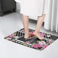 thumbnail image 4 of Pioneer Flower Floral Print Flannel Non Slip Door Rugs,Washable Door Mats Indoor,Decorative Door Mats,Dirt-Resistant and Absorbent Doormat for Entrance,Bedroom,Kitchen,Bathroom,31.5"x17", 4 of 4