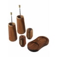 thumbnail image 4 of Wooden Salt Pepper Grinder Set Manual Spice Mill Adjustable W/Tray Coarseness, 4 of 12