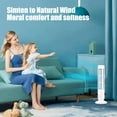 thumbnail image 6 of IMossad Tower Fan,Portable Electric Oscillating Fan,Quiet Cooling Remote Control Standing Bladeless Floor Fans 3 Speeds Wind for Bedroom Office,White, 6 of 8