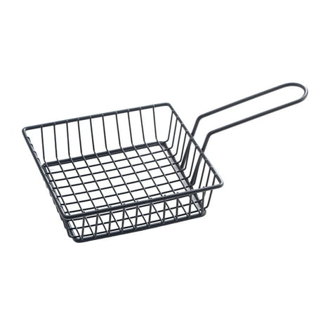 

Hzsb French Fries Basket Snack Container Tableware Food Bucket for Kitchen Restaurant Frying Basket with Long Handle Reusable Chips Barrel Potato Holder for Fried Food Snacks