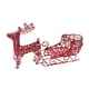 thumbnail image 2 of Adornos de trineo de alce, accesorios para fotos de trineo de reno navideño, figuras de trineo en miniatura Rojo, 2 of 9