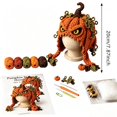 thumbnail image 3 of Complete DIY Crochet Kit for Beginners, Halloween Fantasy Hood Hat Craft Set with Yarn, Hook, Instructions and Gift Box（style:B）, 3 of 6