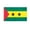Sao Tome & Principe 3x5 ft Polyester Flag, variant on AGAS Small Sao Tome & Principe Flag 4x6 inch - 11 inch Plastic Pole Polyester Fabric Stitched Edges Santomean African island Hand Held Mini Small Stick Flags