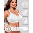 thumbnail image 2 of Sostén OEAK inalámbrico con borde festoneado, push up, suave, tipo playera, blanco, 2 of 6
