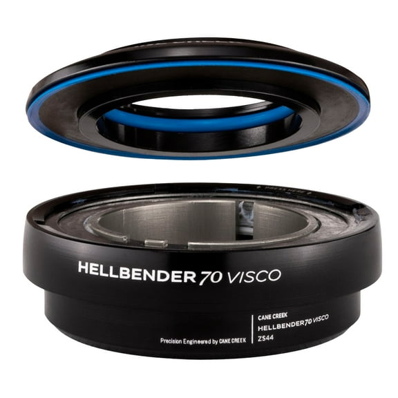 Cane Creek Hellbender 70 Visco Upper Headset - ZS44/28.6-H13.5, Mid Tune, Black