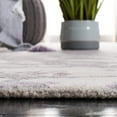 thumbnail image 4 of SAFAVIEH Restoration Vintage Conway Abstract Distressed Area Rug, Purple/Ivory, 6' x 6' Round, 4 of 9