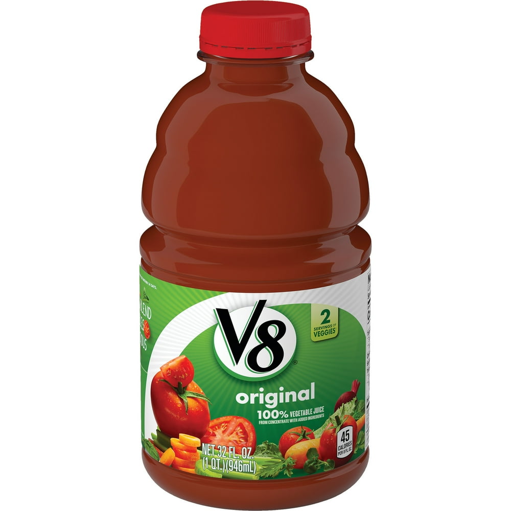 V8 Juice, Original 100 Vegetable Juice, PlantBased Drink