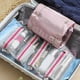thumbnail image 4 of Roll Up Makeup Bag Detachable Cosmetic Bag Makeup Brush Holder Wash Bag Large Capacity Toiletry Organisers Bag off white, 4 of 4