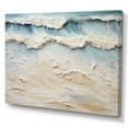 thumbnail image 2 of Designart "Taupe And Azure Seaside Artwork I" Beach Wall Art Living Room, 2 of 7