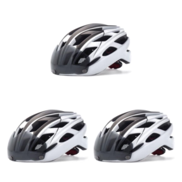 Casco de ciclismo ajustable Toystoory para mujeres adultas Blanco y Gris