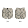 thumbnail image 6 of Goofa Sketch Squirrels Linen Printed Women 2 in 1 Running Shorts,Quick Dry Athletic Workout Shorts,High Waisted Athletic Shorts with Liner Pockets-X-Large, 6 of 9