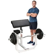 Deltech Fitness Preacher Curl Bench with Adjustable Arm Rest and Seat (DF308)