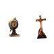 thumbnail image 1 of Reloj De Mesa Moderno Con Figura De Globo Terráqueo, Adorno Artístico Y Religioso Con Escultura De Jesús Y La Virgen María, Ideal Para Oficina, Dormitorio, Estante O Armario., 1 of 8