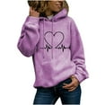 thumbnail image 2 of QUINDOS Hoodies for Women Plus Size Womens Sweatshirts Casual Long Sleeve Graphic Crew Neck Pullover Tops, 2 of 5