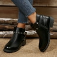 thumbnail image 6 of Viluyesy Womens Ankle Boots, Comfortable Low Heels Round Toe Zip-Up Casual Classic Fashion Boots Black US6.5, 6 of 9