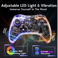 thumbnail image 4 of Controlador de Juego Inalámbrico TurbX Bluetooth LED con Vibración, 4 of 7