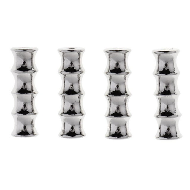 GUOOL 4pcs Jewelry Making Findings Bamboo Joint Beads Key Chain Key Charms 22x8mm