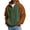 Orange, variant on KHONTS Men's Quarter Zip Hoodies Drawstring Waffle Knit Hooded Sweatshirt Casual Long Sleeve Pullover Tops with Pocket Red XL