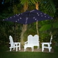 thumbnail image 3 of CHYVARY 8.2 x 8.2ft LED Outdoor Offset Umbrella W/Base, Patio Cantilever Outside Hanging Umbrellas,Navy Blue, 3 of 9