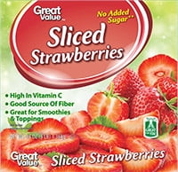 Great Value Frozen Strawberries, 48 oz