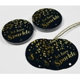thumbnail image 4 of Inkdotpot Let Love Sparkle Wedding Bottle Tag Real Gold Foil Favor Hang Tags Pack Of 50, 4 of 7