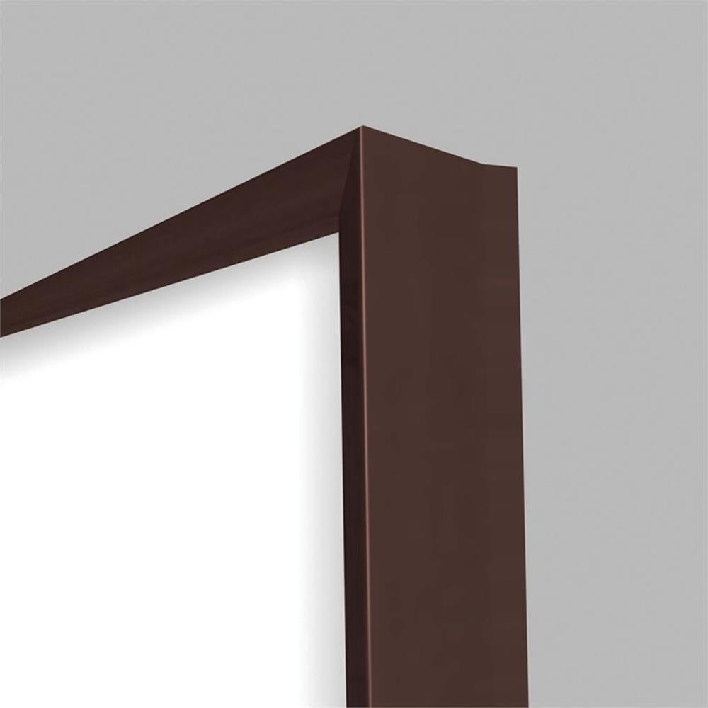 Pemberly Row Ceramic 2' x 3' Impression Whiteboard with Modern Frame in White