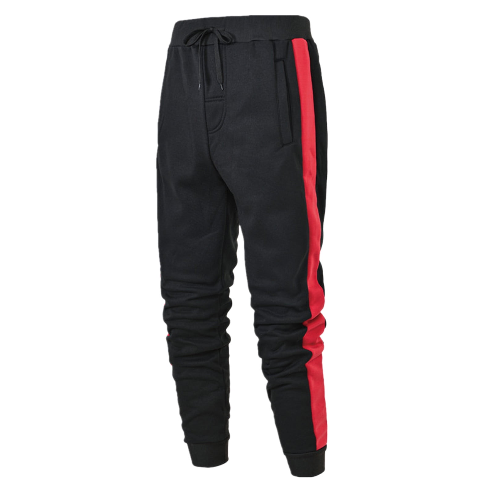 Outfmvch joggers for men Hop Spliced Track Lace Up Workout pants for ...