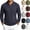 Beige#120723FF, variant on Cotton Polo Shirts for Men 3 Button Placket Waffle Knit Cotton Long Sleeve Shirt Men Business Casual Mens Golf Polo Shirts Work Shirt White XXL