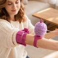 thumbnail image 5 of Portable Arm Yarn Holder, Wearable Rotating Yarn Spinner, Adjustable Double Strap Plastic Stand for Crocheting and Knitting, 1 Pc, 5 of 5