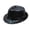 Black, variant on Blue Sequins Fedora Hat Sparkly Short Brim Panama Hat Performances Stage Hat Blue