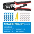 thumbnail image 1 of Crimpadora RJ45 RJ11 RJ45, herramienta de prensado, Cable LAN de red Ethernet, cortador, alicate pelador para conector 6P 8P RJ11 RJ12 RJ45, 1 of 5