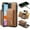 Brown, variant on ELEHOLD Case for iPhone 11, Magnetic 2 in 1 Detachable Leather Wallet Case with Card Holder & Stand,Black