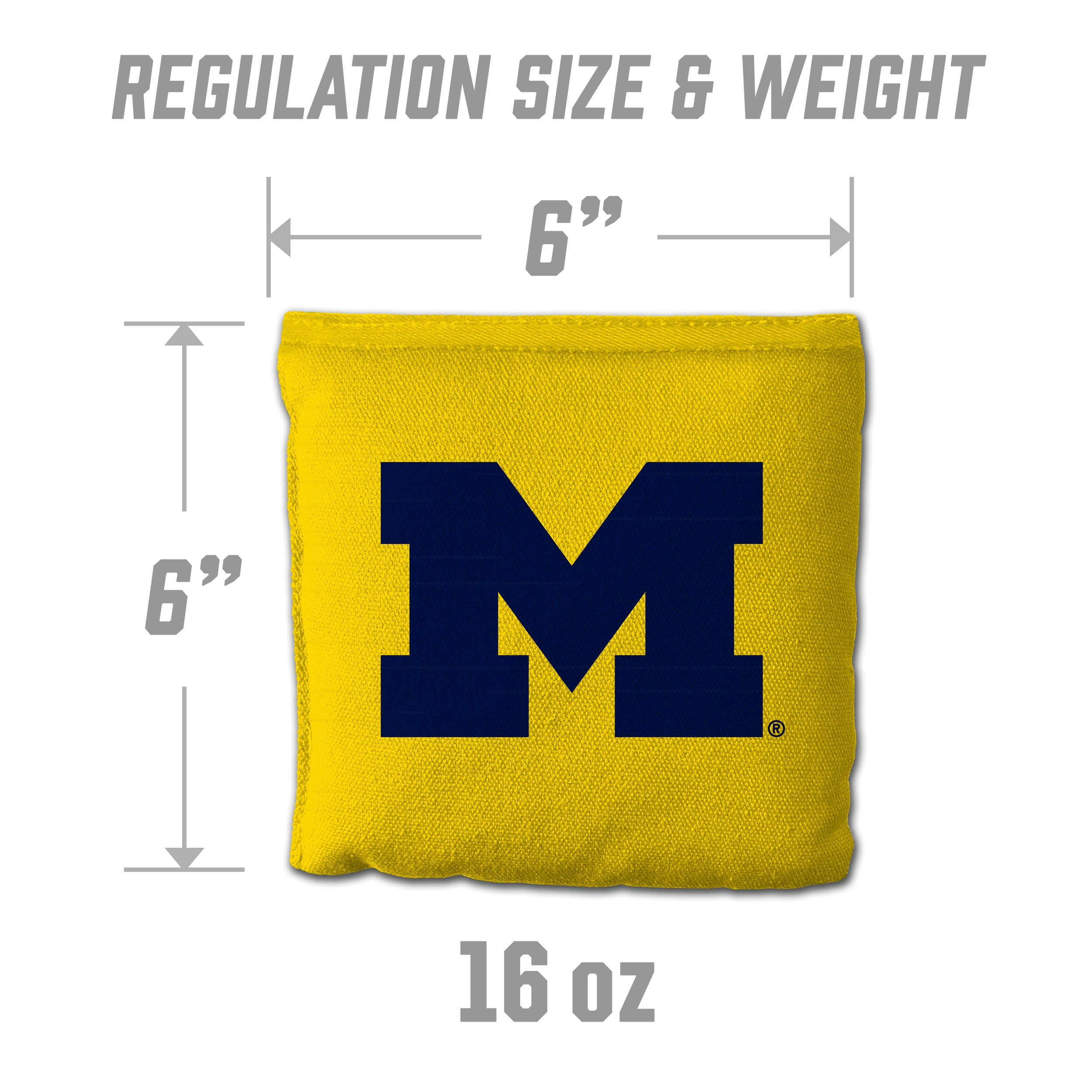 Michigan Wolverines 8pk Licensed Cornhole Bags