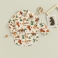 thumbnail image 3 of Okbabeha Toddler Baby Western Clothes Boy Long Sleeve Button Down Shirt Cow Print Blouse Tops Boys Fall Outfits, 3 of 7