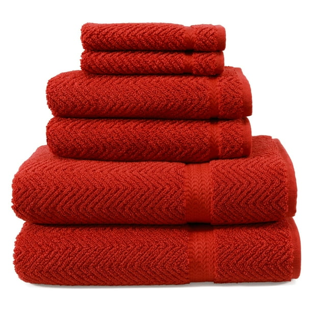 Linum Home Textiles Herringbone 6 Piece Towel Set