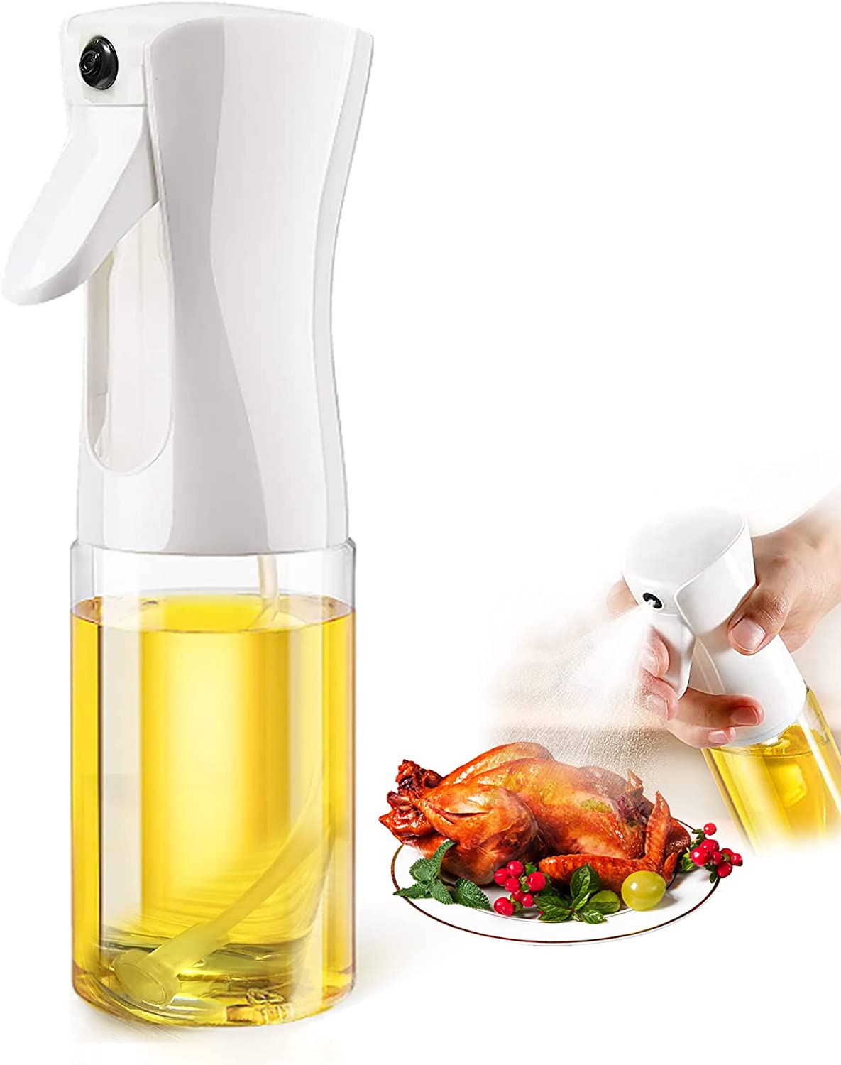 WOVTE Olive Oil Sprayer Mister, 200ml Kitchen Oil Mister Spritzer, Oil